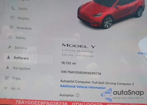 2023 Tesla Model Y Awd/Long Range Dual Motor All-Wheel Drive from USA, damaged, VIN 7SAYGDEE9PA028238